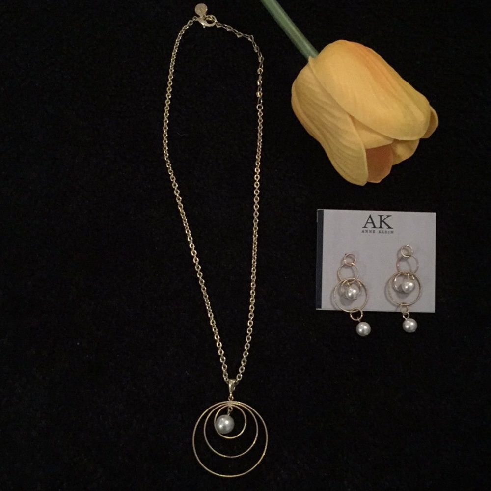 Anne Klein necklace and earrings set